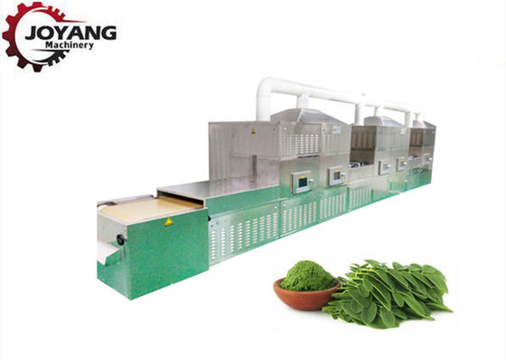Las hojas de Moringa pulverizan 200KW 10m/Min Microwave Sterilization Machine