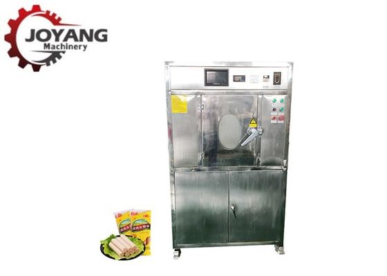 Máquina empaquetada carne de la esterilización de la comida de salchicha de la microonda del gabinete 12KW