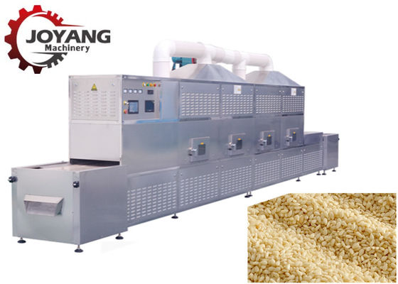 Máquina de la esterilización de microonda de la semilla de sésamo que cura el acero inoxidable del polvo del sésamo