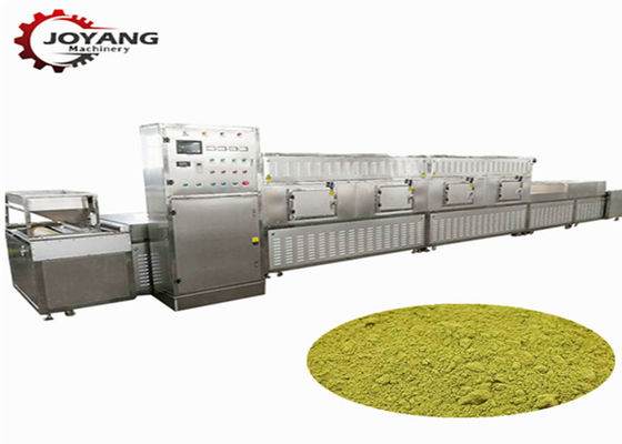 Máquina automática de la esterilización de microonda del polvo del té verde con control del PLC